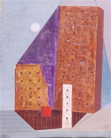 Mario Tozzi (Fossombrone 1895-Saint-Jean-du-Gard 1979)  - La città abbandonata, 1963