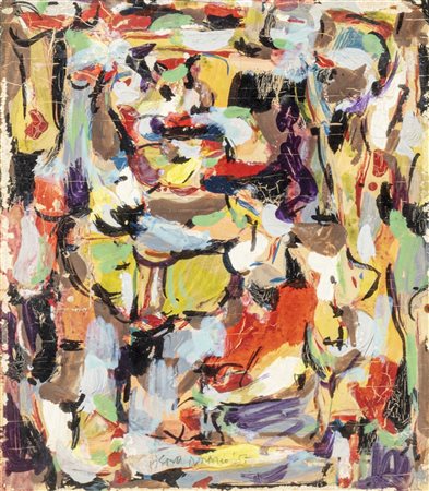 Piero Dorazio (Roma 1927-Perugia 2005)  - Senza titolo, 1957