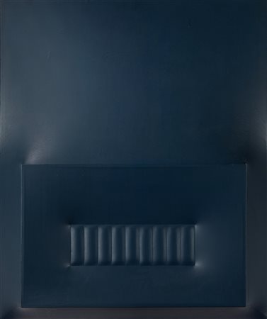 Agostino Bonalumi (Vimercate 1935-Desio 2013)  - Grigio azzurro, 1967