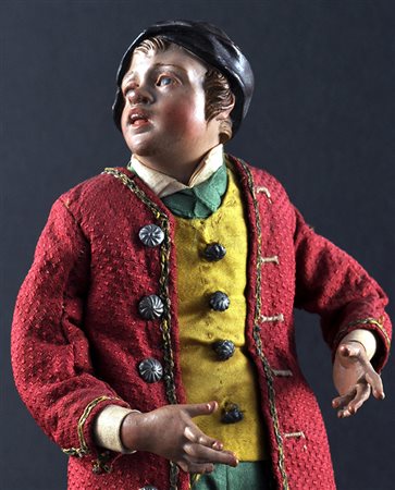 Ragazzo con coppola in creta cerchia di L. Mosca