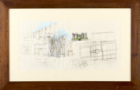 Aldo Rossi "Monumenti milanesi"
Studio per il palazzo dello sport di Milano. Mil