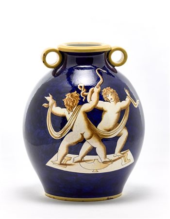 Gio Ponti "I putti con la serpe"
Orcio biansato con manici a cerchietto. Manifat