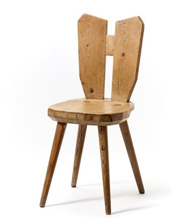 Franco Albini Sedia per l'albergo rifugio Pirovano di Cervinia. Produzione Poggi