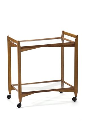 Franco Albini Carrellino. Pezzo unico eseguito per casa Pini. Milano, 1951. Stru