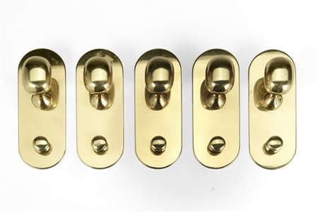 Luigi Caccia Dominioni Cinque appendiabiti modello "Super". Produzione Azucena,