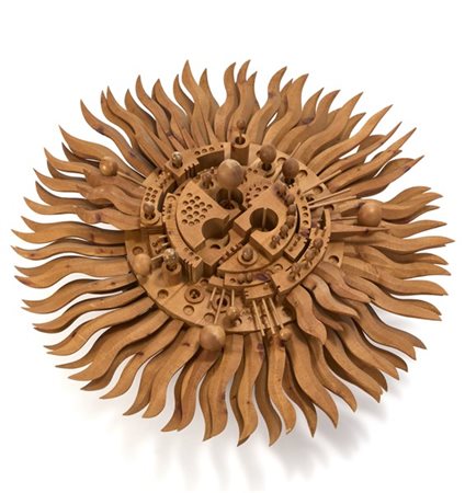 Ferdinando Codognotto "Ruota solare"
Scultura in legno di cirmolo massello con i