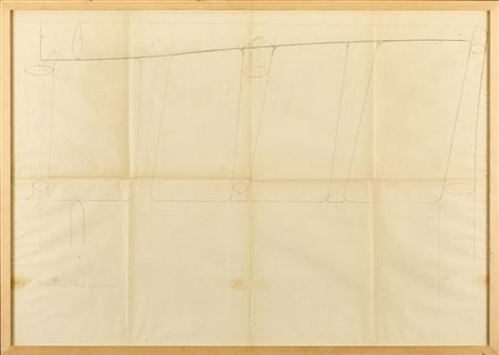 Ico Parisi (1916-1996) e Luisa Parisi (1914-1990) Disegno esecutivo della testie