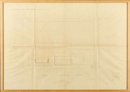 Ico Parisi (1916-1996) e Luisa Parisi (1914-1990) Due disegni esecutivi di comod