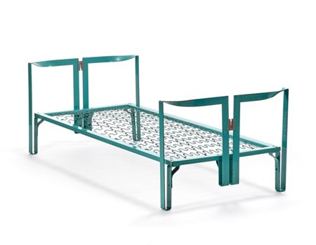 Tobia Scarpa Letto singolo modello "Vanessa". Produzione Gavina, San Lazzaro di