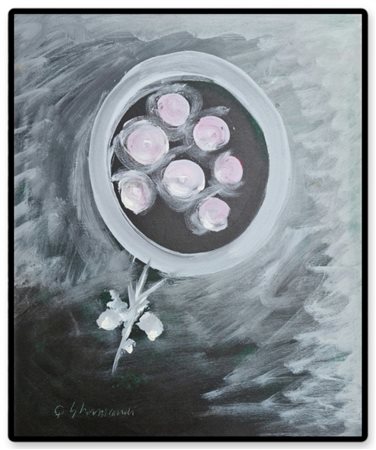Quinto Ghermandi - Composizione con fiori (1960)