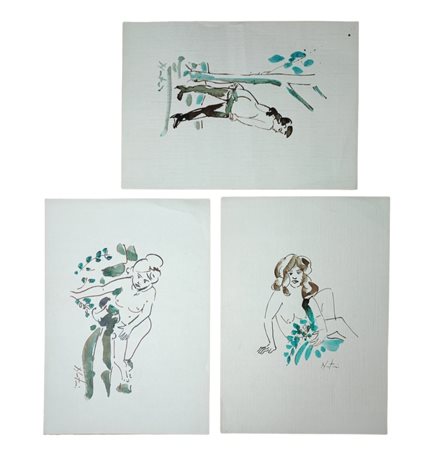 Alessandro Nastasio - Lotto di 3 disegni