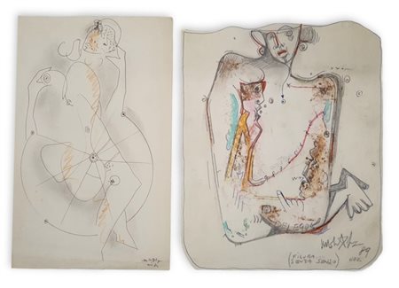 Martino Delego - Lotto di 2 disegni