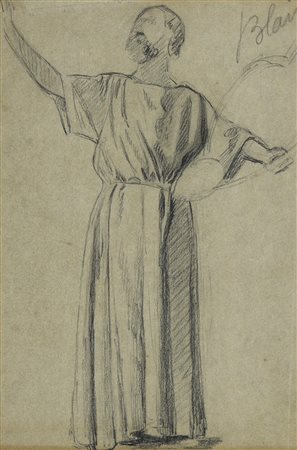 Scuola inglese della fine del XIX secolo LOTTO DI QUATTRO BOZZETTI E STUDI...