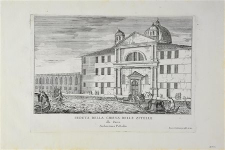Luca Carlevarijs VEDUTA DELLA CHIESA DELLE ZITELLE da Le Fabbriche e le...