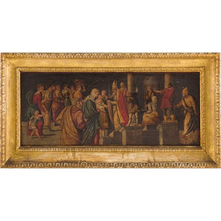 SCUOLA EMILIANA DEL XVI SECOLO, Olio su tavola