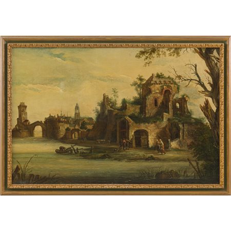 WILLIEM VAN NIEULANDT (Cerchia di), Olio su tela