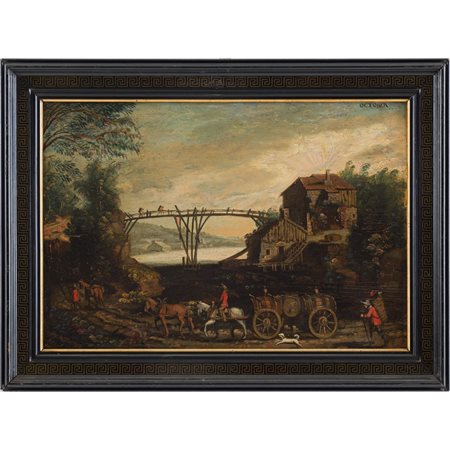 MAESTRO FIAMMINGO DEL XVII SECOLO, Olio su tavola