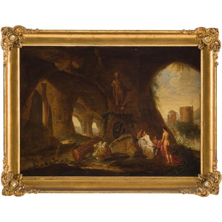 CORNELIS VAN POELENBURCH, Olio su tavola