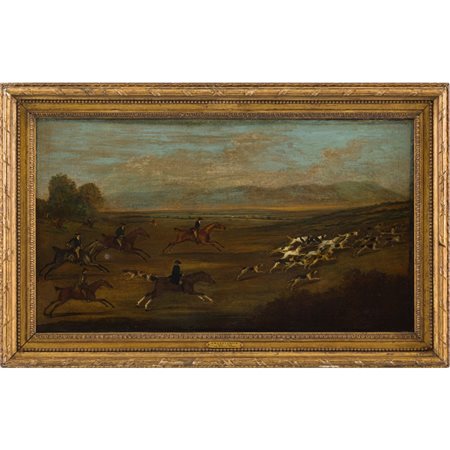 JOHN NOST SARTORIUS, In full cry, Olio su tela