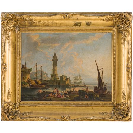 SCUOLA FRANCESE DEL XIX SECOLO, Olio su tela