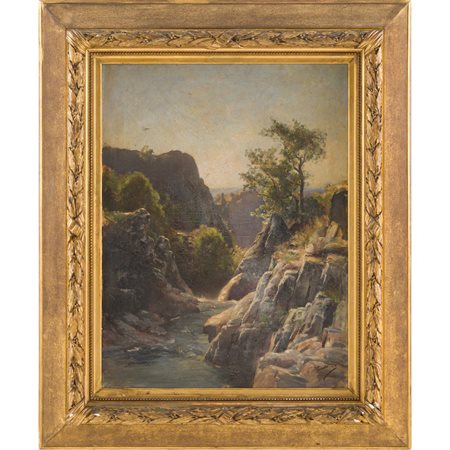 SCUOLA EUROPEA DEL XIX SECOLO, Olio su tela