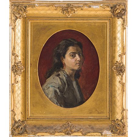 DOMENICO MORELLI, L'Enigma, Olio su tela