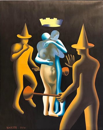 Mark Kostabi  Senza titolo 1990