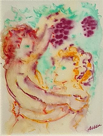 Aligi Sassu, 'La benedizione dell'uva', 1997