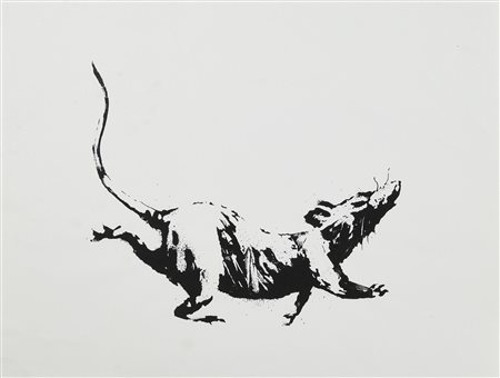 Banksy RAT. GROSS DOMESTIC PRODUCT serigrafia, cm 38,5x50,5 eseguito nel 2019...