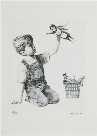 Da Banksy GAME CHANGER eliografia su carta Arches, cm 38x28,5; es. 23/150...