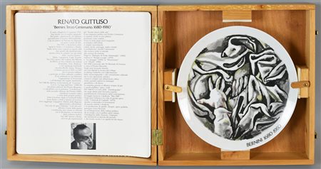 Renato Guttuso RENATO GUTTUSO, PIATTO TERZO CENTENARIO COMMEMORATIVO BERNINI...
