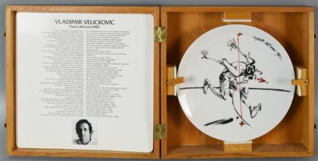 Vladimir Velickovic VLADIMIR VELICKOVIC, IL PIATTO DELL'ANNO 1982 piatto in...