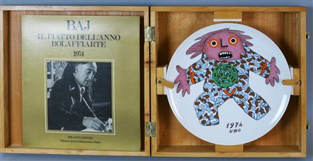 Enrico Baj ENRICO BAJ, IL PIATTO DELL'ANNO 1974 piatto in ceramica, diametro...