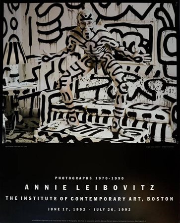 Keith Haring ANNIE LEIBOVITZ. PHOTOGRAPHS 1970 - 1990 stampa offset, cm 76x61...