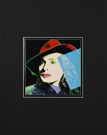 Da Warhol Andy INGRID BERGMAN foto-riproduzione su cartoncino, cm 23x23...