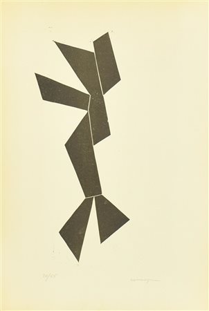 Pietro Consagra SENZA TITOLO linoleumgrafia su carta, cm 38,5x27; es. 20/55...