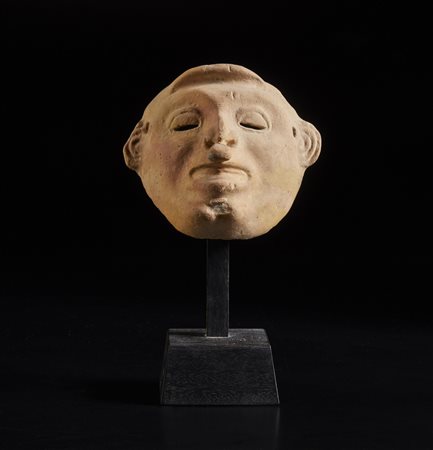  Arte dell'America del Sud - Ecuador - Jama Coque. 
Maschera in terracotta. 
500 a.C.- 500 d.C.