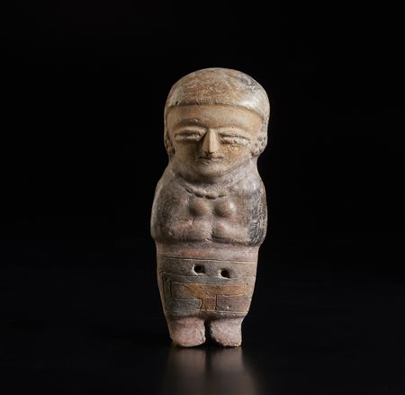  Arte dell'America del Sud - Ecuador - Bahia, 
Figura femminile stante in terracotta. 
300 a.C.-800 d.C.