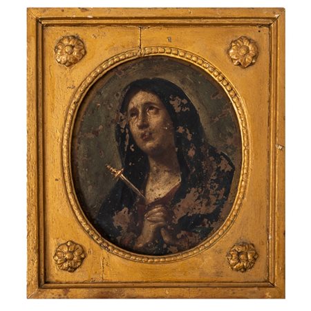 SCUOLA SICILIA DEL XVIII SECOLO, Olio su rame