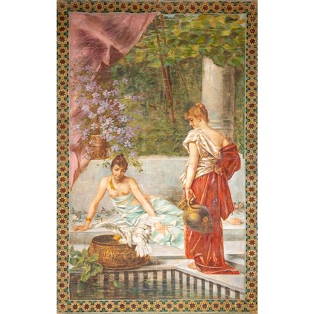 MANIFATTURA ITALIANA DEL XIX SECOLO, Arazzo, succo d'erba