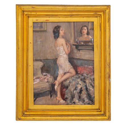 ATTILIO TORO, Olio su tavoletta