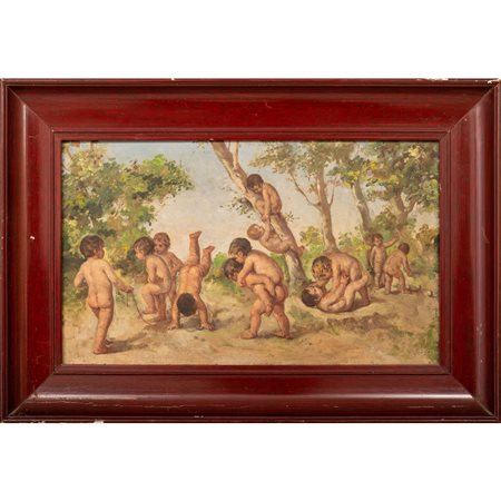 PITTORE DEL XIX/XX SECOLO, Olio su tavoletta