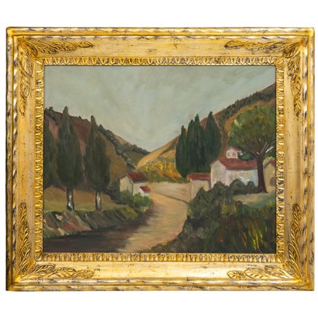 PITTORE DEL XX SECOLO, Olio su tavola