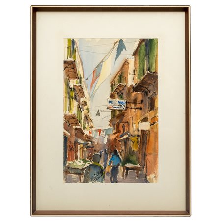 MARIO MIRABELLA JUNIOR, Acquarello su carta