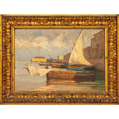 PITTORE DEL XIX/XX SECOLO, Olio su tavola