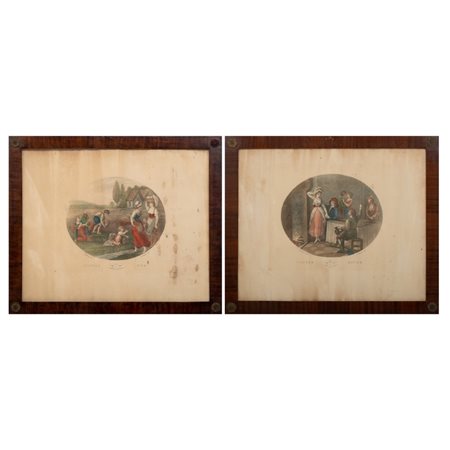 COPPIA DI STAMPE a colori