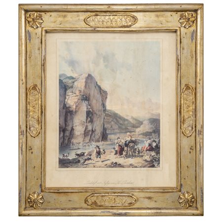 CORNICE in legno dorato