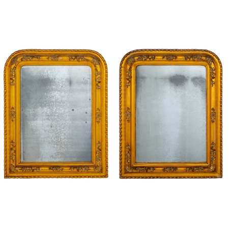 EBANISTERIA SICILIANA DEL XIX SECOLO, Coppia di specchiere