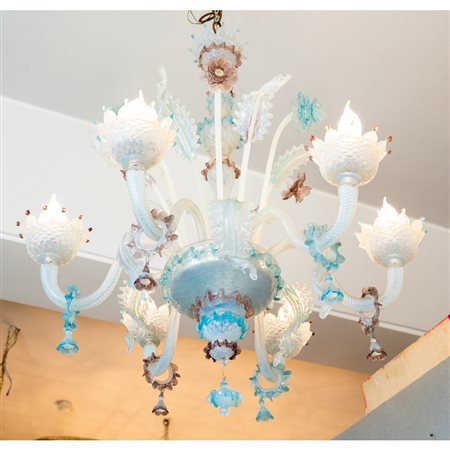 LAMPADARIO IN VETRO DI MURANO