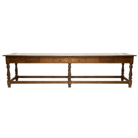 MANIFATTURA SICILIANA DEL XIX SECOLO, Grande tavolo